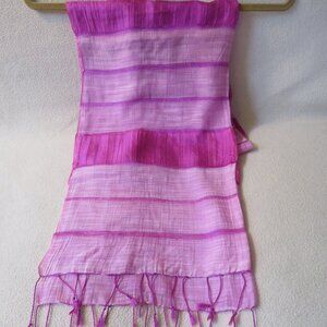 Pink Silk Scarf - NWOT